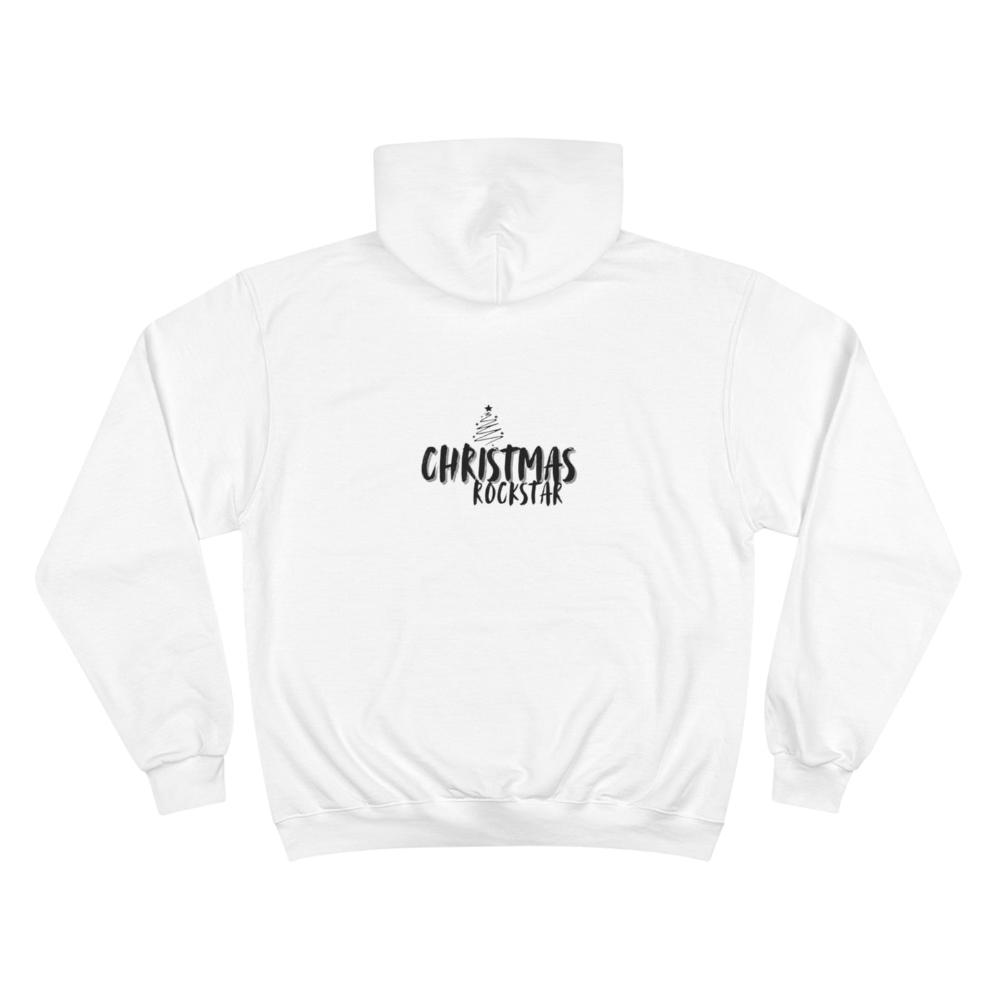 Christmas Rockstar Champion Hoodie - Holiday Spirit Apparel Stream Christmas Rockstar by Imjarra
