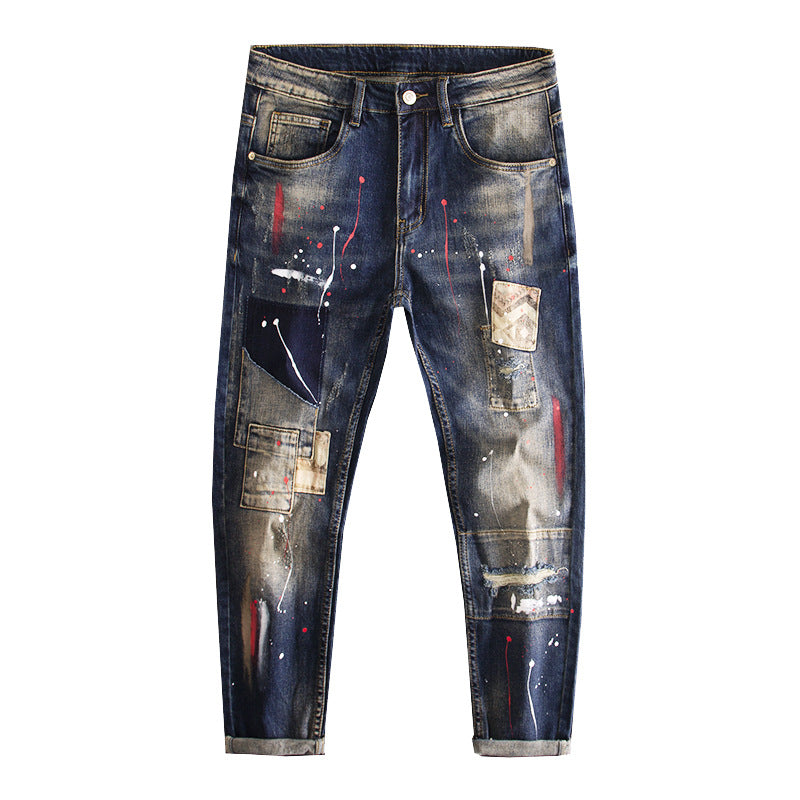 Fashion High-end Fashion Brand Jeans Men
