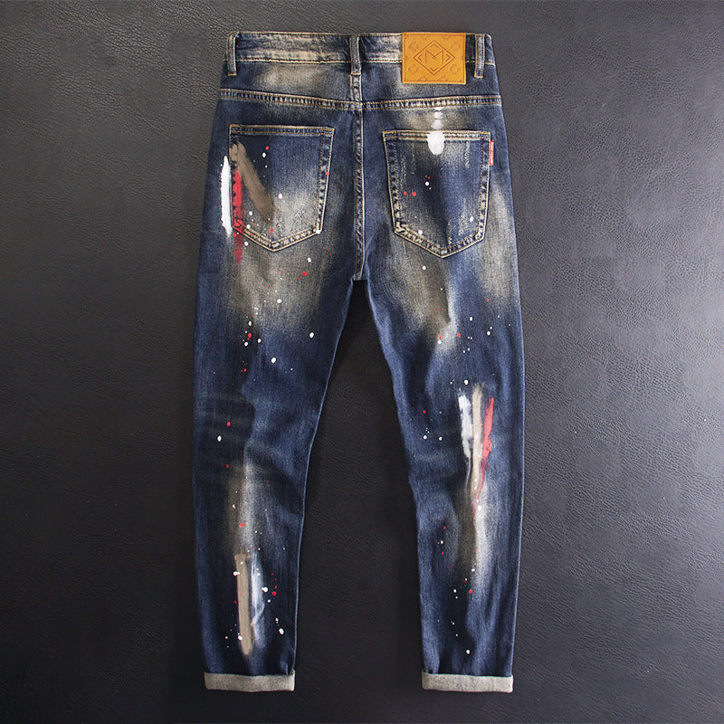 Fashion High-end Fashion Brand Jeans Men